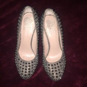 Antique gold glitter studded Vince Camuto platform